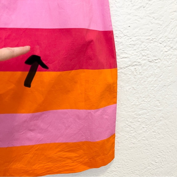Frances Valentine Dress Pink Orange Striped Simplicity 12 - Picture 11 of 12